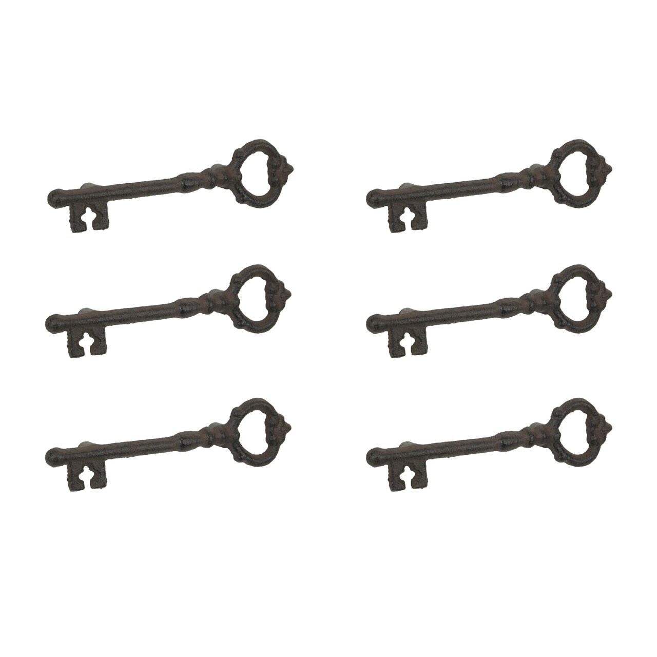 Set of 6 Cast Iron Antique Key Cabinet Handle Decorative Drawer Pull Home Decor